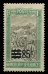 Мадагаскар 1922 - 1927 гг. • Iv# 149 • 85 на 45 c. • осн. выпуск • надпечатка нов. номинала • MNH OG VF ( кат.- €2 )