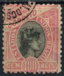 Бразилия 1894-97 гг. • SC# 116 • 100 R. • без в.з. • стандарт • Used VF