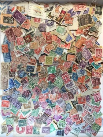 300+ старинных, иностранных марок из коробки • Used