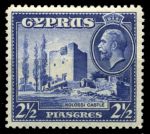 Кипр 1934 г. Gb# 138 • 2 ½ pi. • Георг V основной выпуск • Замок Колосси • MH OG XF ( кат.- £5.00 )