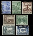 Ямайка 1945-1946 гг. • Gb# 134-40 • 1½ d. - 10 sh. • Принятие новой Конституции (первый выпуск 1945 г.) • полн. серия • MH OG VF • ( кат.- £12 )