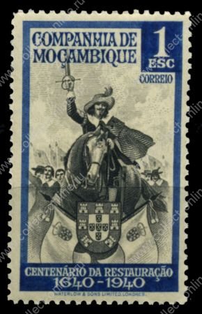 Мозамбика Компания 1940 г. SC# 207 • 1 e. • 300-летие восстановления португальской монархии • король Жуан IV • MNH OG XF