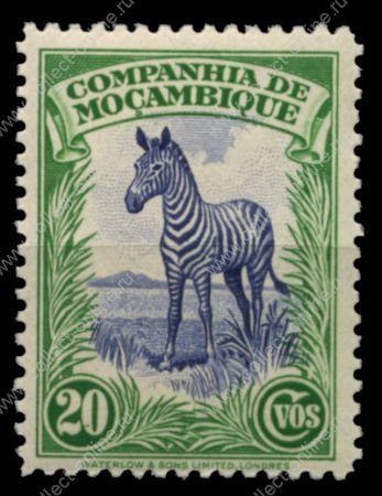 Мозамбика Компания 1937 г. SC# 179 • 20 c. • основной выпуск • зебра • MNH OG XF