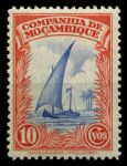 Мозамбика Компания 1937 г. SC# 177 • 10 c. • основной выпуск • парусная лодка • MNH OG XF