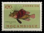 Мозамбик 1951 г. SC# 335 • 20 c. • Рыбы • рыба-лев • MNH OG XF