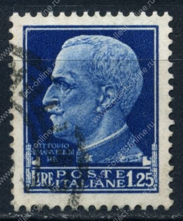 Италия 1929-42 гг. SC# 223 • 1.25 L. • Король Виктор Эммануил III • Used F - VF