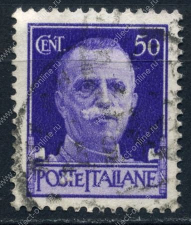 Италия 1929-1942 гг. • SC# 221 • 50 c. • Король Виктор Эммануил III • стандарт • Used F-VF