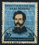Германия • ФРГ 1952 г. • Mi# 155 • 20 pf. • Карл Шурц • Used VF ( кат.- €10 )