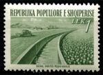 Албания 1953 г. • Mi# 526 • 1 L • Развитие страны • оросительный канал • MNH OG VF ( кат. - €1 )