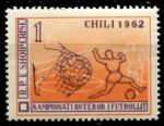 Албания 1962 г. • Mi# 673 • 1 L. • Футбол • Чемпионат мира, Чили • MNH OG XF ( кат.- €0.5 )