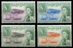 Антигуа 1962 г. • GB# 142-5 • 3 - 50 c. • 100 лет первой почтовой марки Антигуа • полн. серия • MNH OG VF