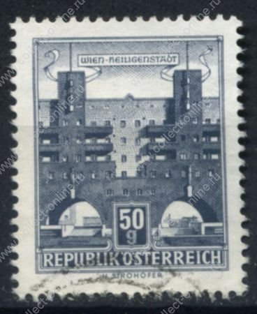 Австрия 1957-1961 гг. • Sс# 619 • 50 gr. • Виды страны • Хайлигенштадт(Вена) • стандарт • Used F-VF