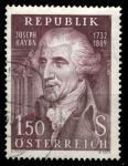 Австрия 1959 г. Sc# 644 • 1.50 s. • Йозеф Гайдн(композитор) • 150 лет со дня смерти • Used VF
