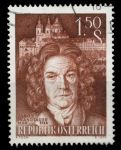Австрия 1960 г. Sc# 655 • 1.50 s. • Якоб Прандтауер(архитектор) • 300 лет со дня рождения • Used VF