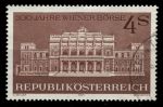 Австрия 1971 г. Sc# 902 • 4 s. • 200-летие Биржи • здание в Вене • Used VF