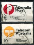 Австралия 1975 г. • SC# 616-7 • 10 c.(2) • Национальные операторы почтовой и телекоммуникационной связи • полн. серия • Used F-VF