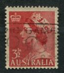 Австралия 1953-1956 гг. • Gb# 263 • 3½ d. • Елизавета II • стандарт • Used F-VF