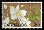 Барбадос 1974-1977 гг. • Sc# 410 • $5 • цветы (1-й выпуск) • орхидеи • MNH OG VF ( кат.- $3 )