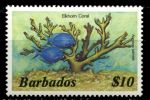 Барбадос 1985-1988 гг.(1985) • Sc# 659 • $10 • Морская фауна • тропические рыбы и коралл • MNH OG VF ( кат.- 12 )