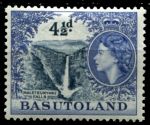 Басутоленд 1954-1958 гг. • Gb# 47 • 4½ d. • Елизавета II • основной выпуск • водопад • MH OG VF