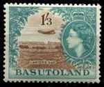 Басутоленд 1954-1958 гг. • Gb# 50 • 1s.6d. • Елизавета II • основной выпуск • взлетающий самолет • MNH OG VF ( кат. - £30 )