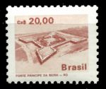 Бразилия 1986-1988 гг. • Sc# 2069 • 20 cr. • архитектура • военный форт • стандарт • MNH OG XF ( кат. - $2 )