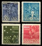 Бразилия 1939-1940 гг. • Sc# B8-11 • В помощь детским благотворительным фондам • полн. серия • MNH OG VF ( кат. - $20 )