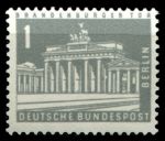 Западный Берлин 1956-1962 гг. • Mi# 140 • 1 pf. • Бранденбургские ворота • MNH OG VF