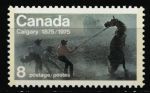Канада 1975 г. • SC# 667 • 8 c. • 100-летие основания Калгари • MNH OG XF