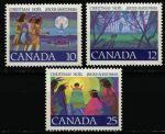 Канада 1977 г. • SC# 741-3 • 10 - 25 c. • Рождество • полн. серия • MNH OG XF