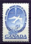 Канада 1955 г. • SC# 354 • 5 c. • 10-летие образования ICAO • MH OG XF