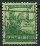 Куба 1939 г. • SC# 356 • 1 c. • Национальная табачная индустрия • Used F-VF