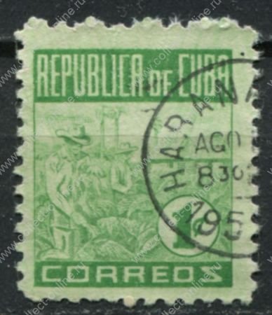 Куба 1948 г. • SC# 420 • 1 c. • Национальная табачная индустрия • Used F-VF