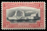 Фолклендские о-ва 1933 г. • Gb# 128 • 1 d. • 100-летие Британского управления островами • айсберг • MNH OG XF ( кат.- £4.00 )