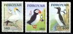 Фарерские о-ва 1978 г. • SC# 36-8 • 140,180 и 400 o. • Птицы островов • MNH OG XF • полн. серия