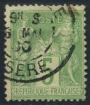 Франция 1898-1900 гг. • SC# 104 • 5 c. • Мир и торговля • тип II • стандарт • Used F-VF