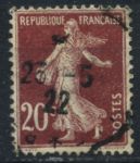 Франция 1906-1937 гг. • SC# 166 • 20 c. • Сеятельница • стандарт • Used F-VF