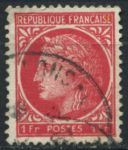Франция 1945-1947 гг. Sc# 532 • 1 fr. • Церера • стандарт • Used F-VF