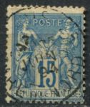 Франция 1877-1890 гг. • SC# 92 • 15 c. • Мир и торговля • стандарт • Used F-VF