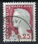 Франция 1960 г. • Sc# 968 • 25 c. • Марианна • стандарт • Used F-VF
