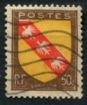 Франция 1946 г. • Mi# 754 • 50 c. • Гербы городов и регионов • Эльзас • стандарт • Used VF