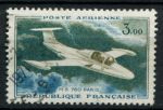 Франция 1960 г. • Mi# 1280 • 3 fr. • Французские самолёты • MS-760 "Париж" • авиапочта • Used VF