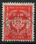 Франция 1946-1947 г. • Mi# M12 • Армейская почта • стандарт • Used F-VF ( кат. - €1.50 )