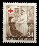 ГДР 1953 г. • Mi# 385 • 24 pf. • Красный Крест ГДР (1-я годовщина деятельности) • MNH OG VF