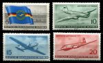 ГДР 1956 г. • Mi# 512-5 • 5 - 20 pf. • Национальная немецкая авиакомпания, Люфтганза • самолёты • полн. серия • MNH OG XF ( кат.- € 20 )