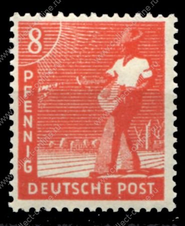 Германия 1947 г. Mi# 945 • 8 pf. • сеятель • стандарт • MNH OG XF