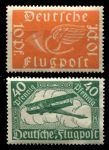 Германия 1919 г. • Mi# 111-2 • 10 и 40 pf. • авиапочта • полн. серия • MH OG VF