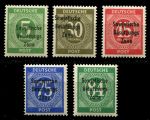 Германия • Советская зона оккупации 1948 г. • Mi# 207-11 • 5 - 84 pf. • надпечатки на марках Западной Германии • стандарт • полн. серия • MNH OG VF