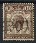 Великобритания 1929 г. • Gb# 436 • 1 ½ d. • Всемирный почтовый конгресс(Лондон) • Used VF ( кат.- £1.5 )