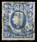 Великобритания 1939-1948 гг. • Gb# 478b • Георг VI • 10sh. • стандарт • Used VF ( кат.- £5 )